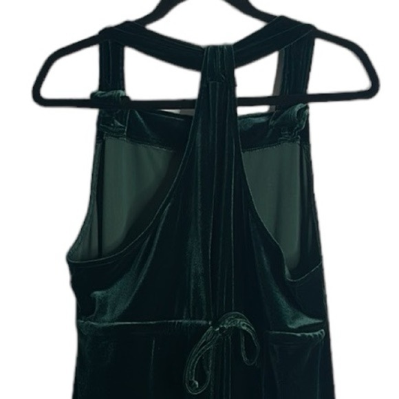 Carol Anderson green velvet midi dress size large - Picture 7 of 8